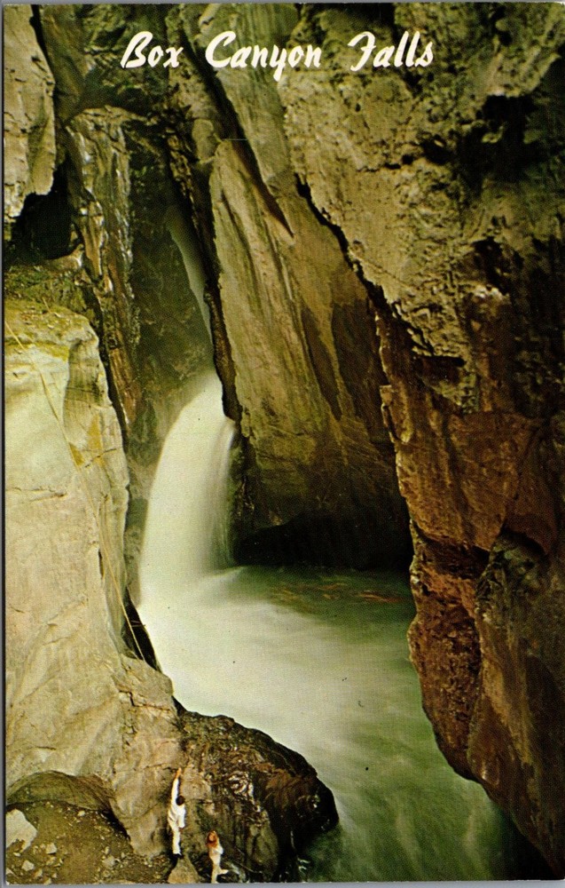 Box Canyon Falls Ouray Colorado Vintage Chrome Postcard Petley Studios