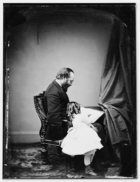 President James A Garfield,daughter,politicians,family,portrait historic photo