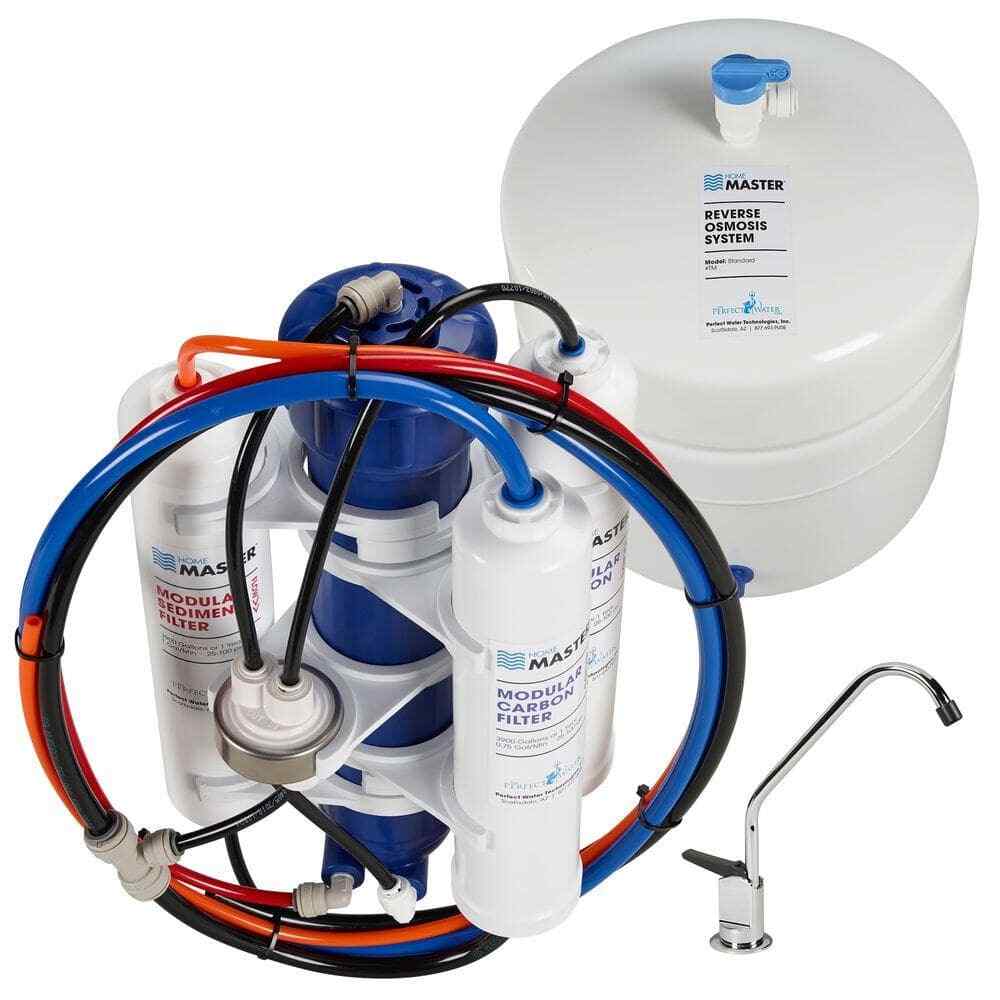 TM Undersink Reverse Osmosis System, Fast 4.5s Fill Rate, 17in carbon contact, M