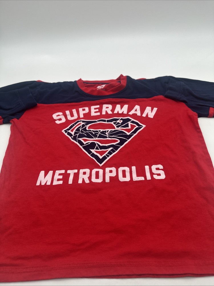 Superman Long Sleeve Shirt Youth Boy X-Large Graphic Print Logo..#24689