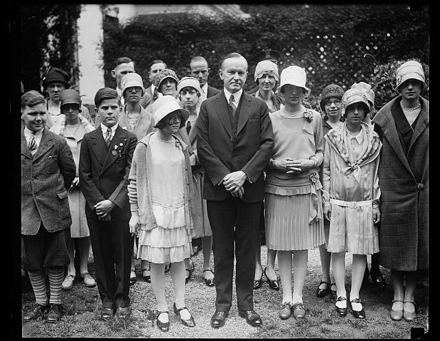 Washington DC President Coolidge Betty Robinson 1928 National Spelling Bee