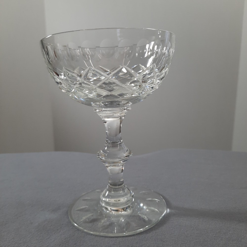 VTG Hawkes Clear Cut Crystal Champagne Tall Sherbet Glass WICKHAM 5 1/8