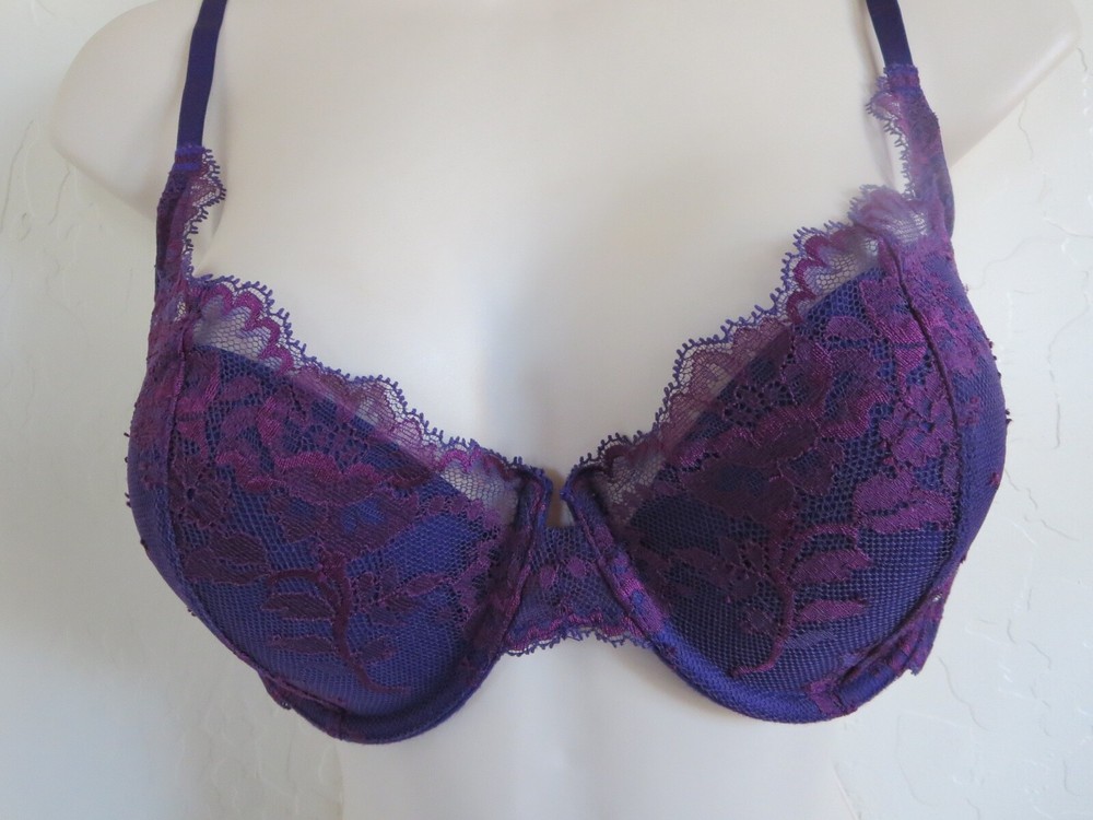 NATORI 34 DD #722179 DEVOTION CONTOUR DEMI UNDERWIRE BRA, DEEP PURPLE , NWT