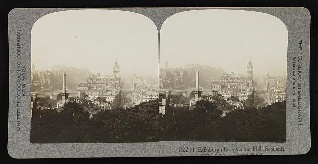 Photo:Edinburgh from Calton Hill, Scotland 1908