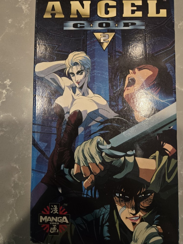 Angel Cop Vol 2 VHS Tape Japanese Anime English Dubbed