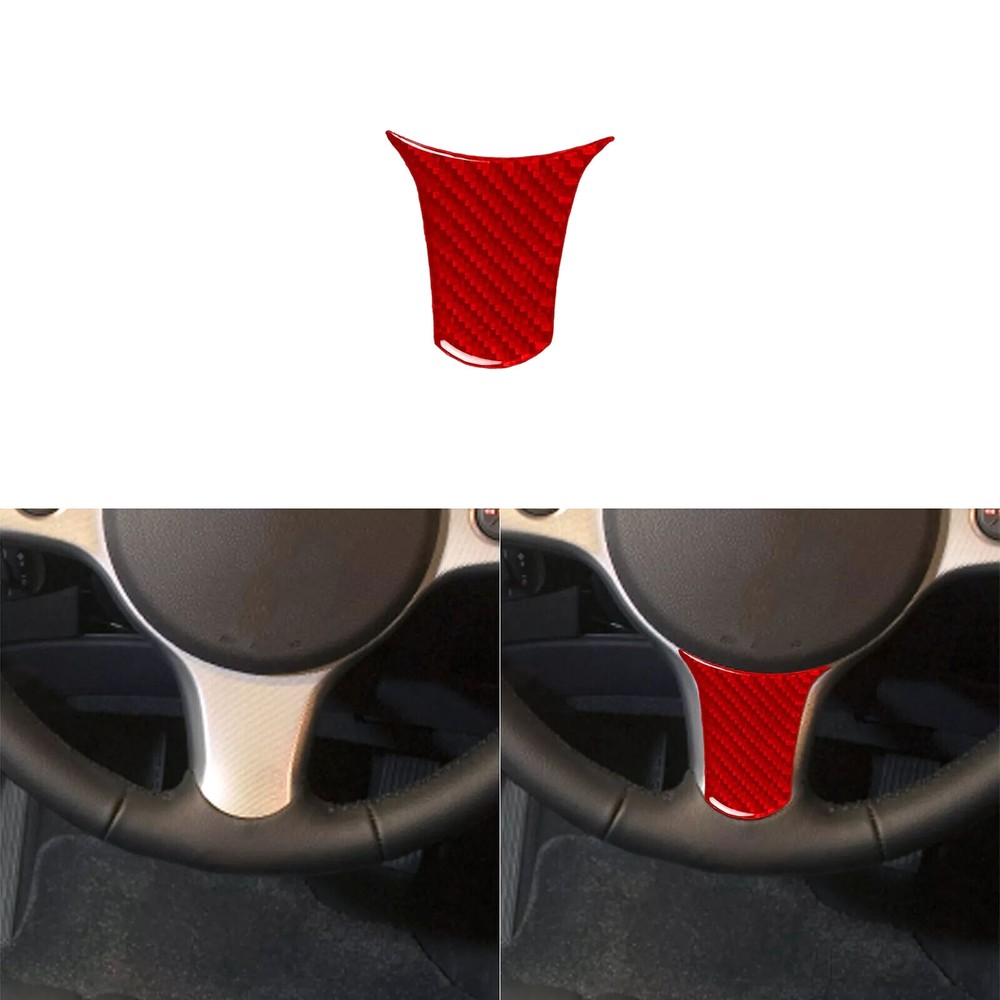 Red Carbon Fiber Steering Wheel Chin Cover For Alfa Romeo 159 Brera Spider 04-11