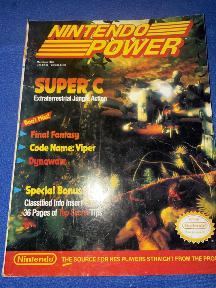 NINTENDO POWER Vol 12 - May/June 1990 SUPER C - With Poster/inserts