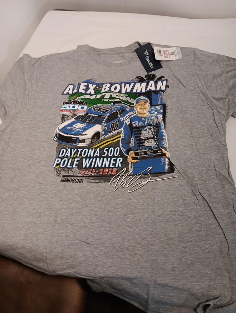 ALEX BOWMAN. Nationwide Racing Shirt #88 NASCAR Graphic Tee. 3XL. NEW.