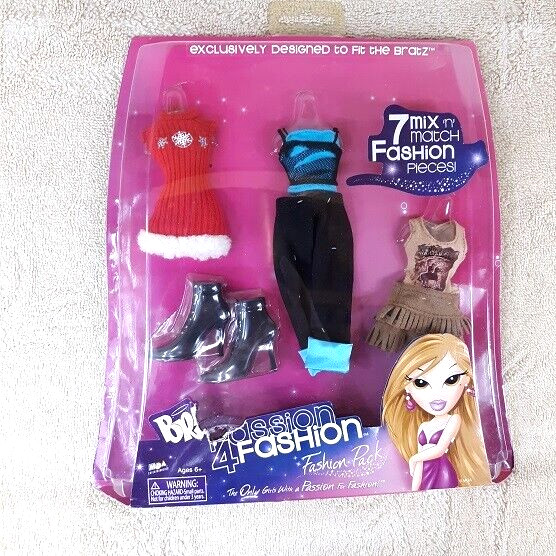 BRATZ Passion 4 Fashion FASHION PACK 7 Pieces NEW Dress Boots Pants Skirt Shirt