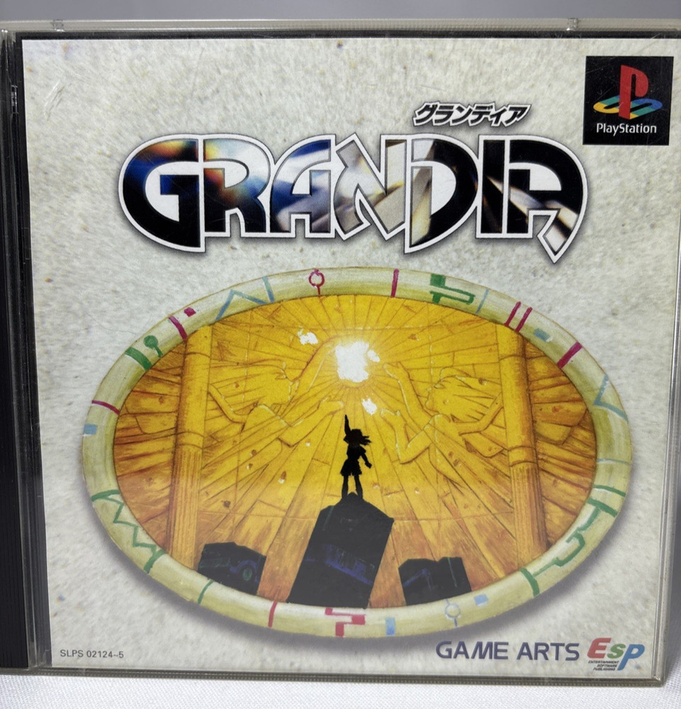 Grandia PS1 Sony PlayStation 1 Japan Complete CIB Tested Game Arts