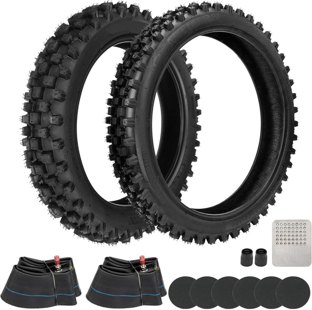 Rear Inner Tube 2.50-14 Front Inner Tube 80/100-12 for 90cc-125cc Dirt Bikes
