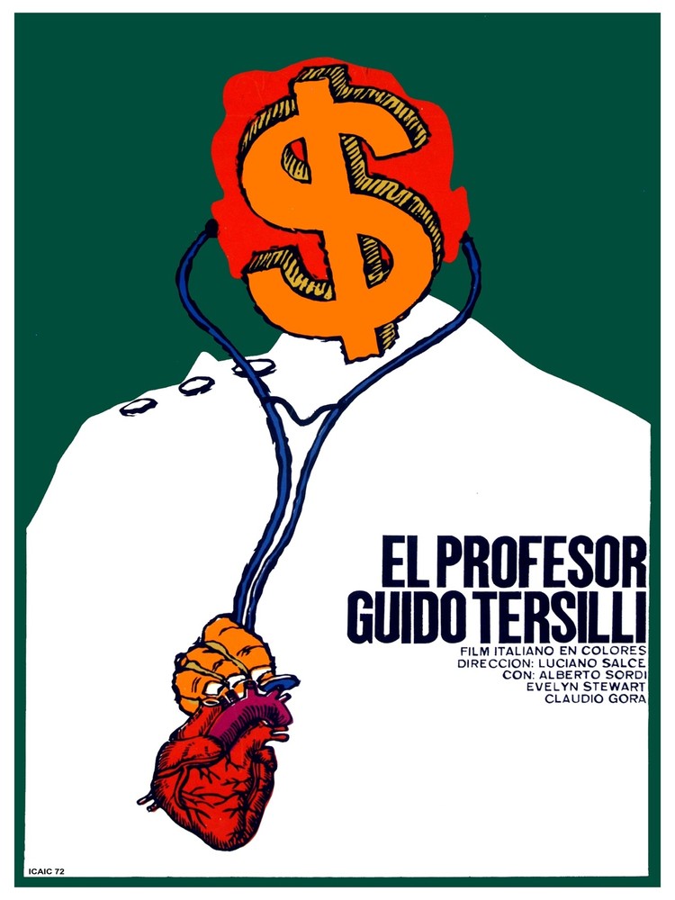 El Profesor Guido Tersilli Italian Decor Poster.Graphic Art Interior design.3384