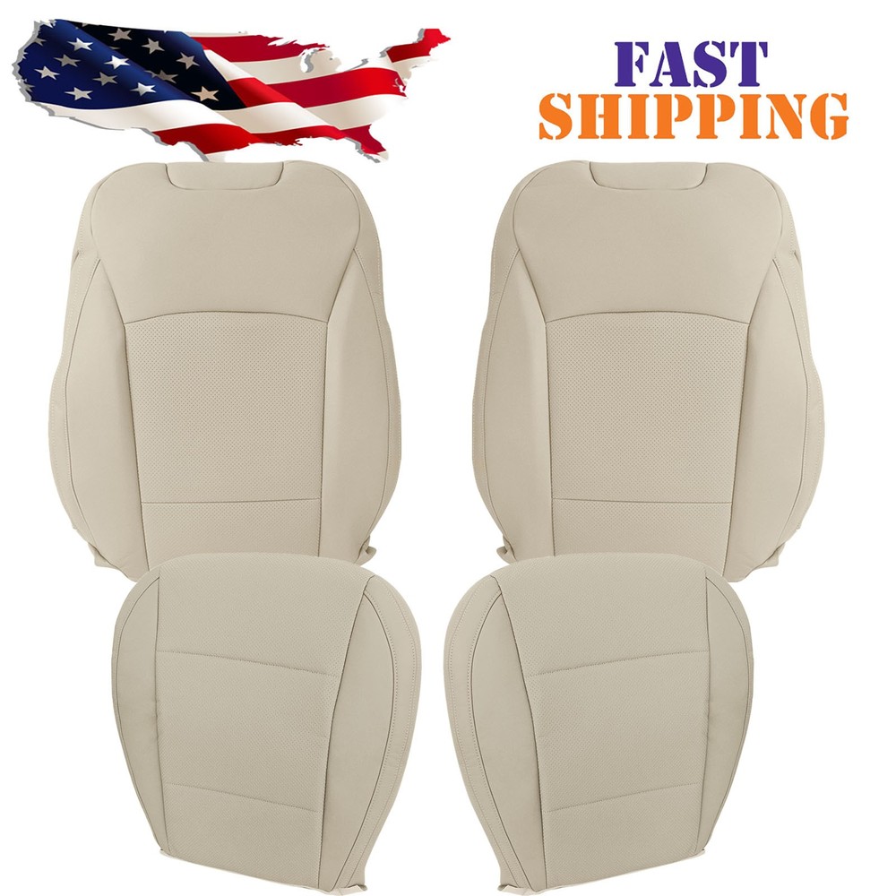 2015-2019 For Subaru Outback Driver/Passenger Bottom/Top Tan Leather Seat Cover