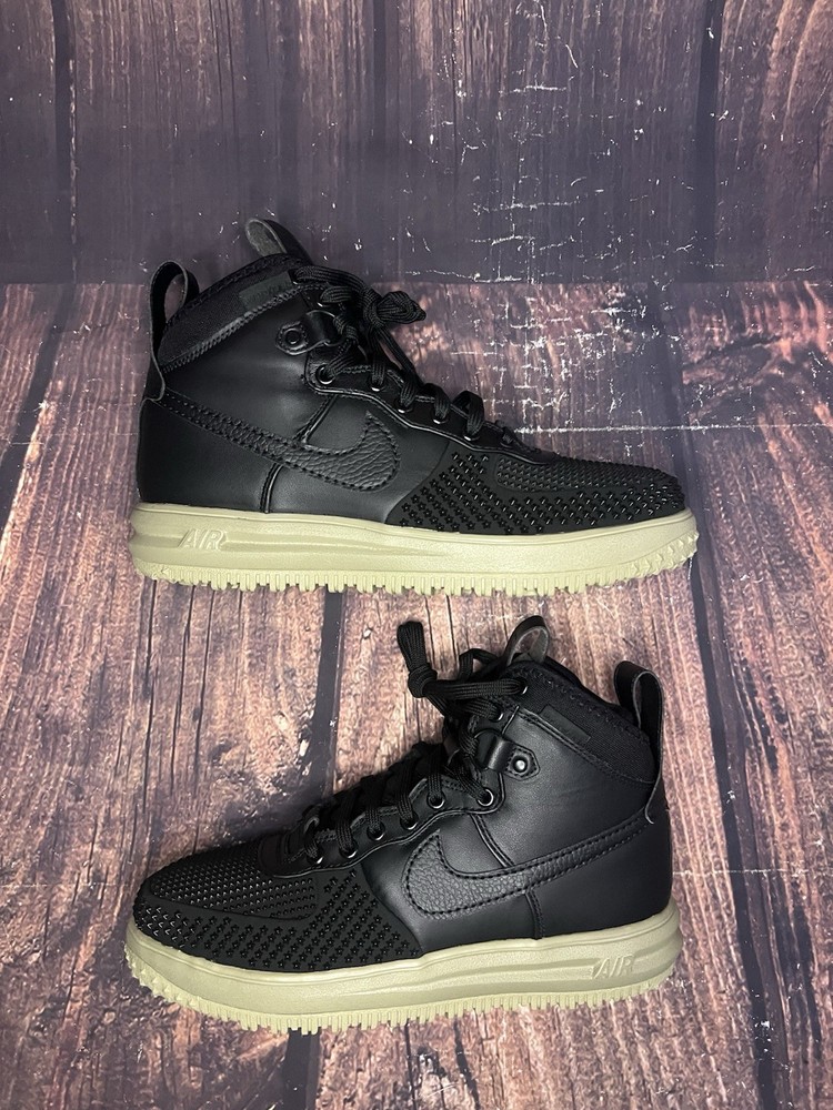 Nike Lunar Force 1 Duckboot Black Neutral Olive DZ5320-001 Men's Size 8.5