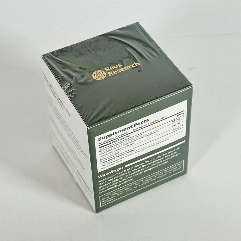 Nicotinamide Riboside+Resveratrol NAD+ Supplement 900mg Anti-Aging 80 caplets