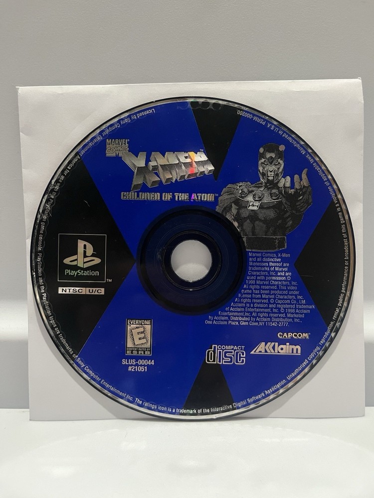 X-Men: Children of the Atom (Sony PlayStation 1, 1998) Disc Only Tested