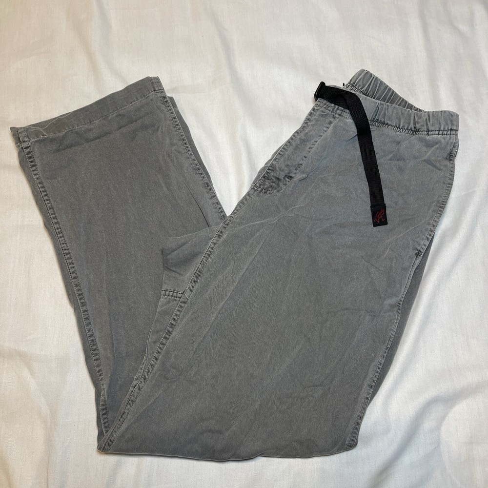 Gramicci Men’s G Series Belted Hiking Pants Large Grey Straight Leg Vintage