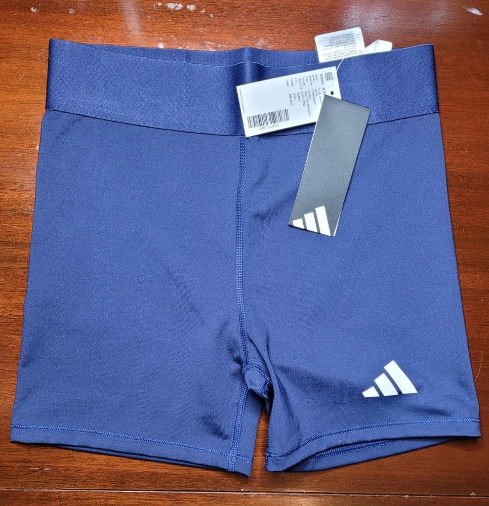 NEW Adidas Women's Techfit Volleyball Shorts, Team Power Navy Spandex