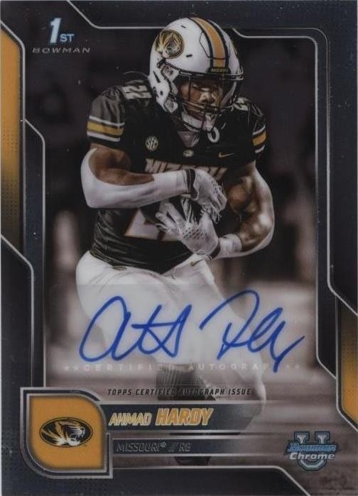 2025 Bowman University Chrome - Chrome Prospect Autographs Ahmad Hardy #BCA-AHA (AU, RC)