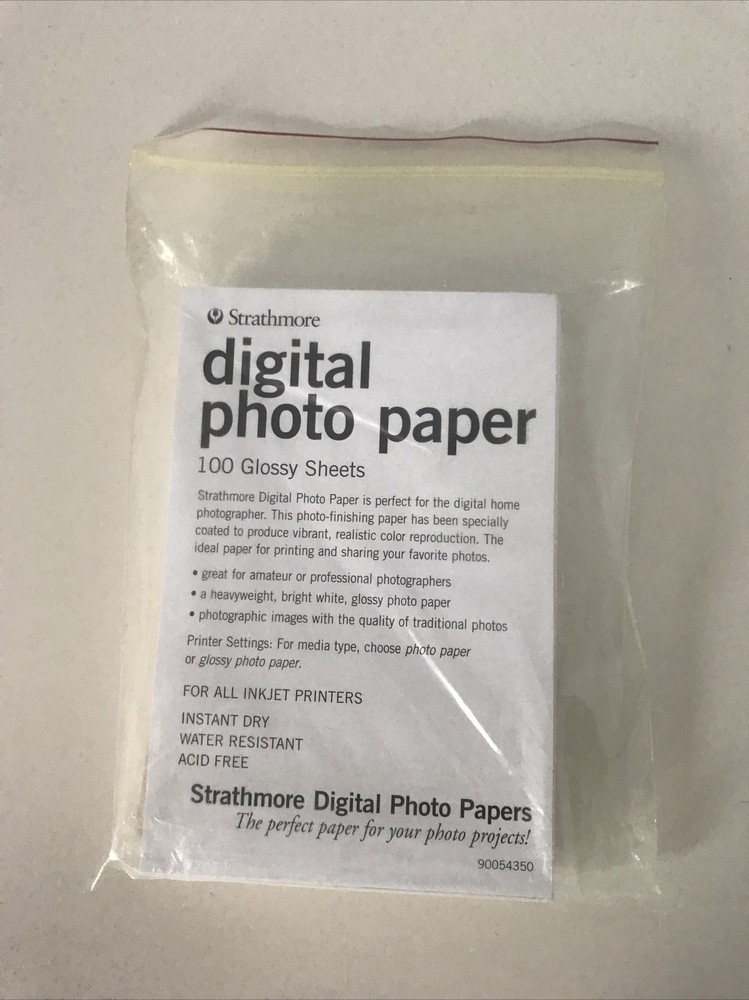 Strathmore 100-Sheet 4x6 Glossy Acid-Free Photo Paper  -image