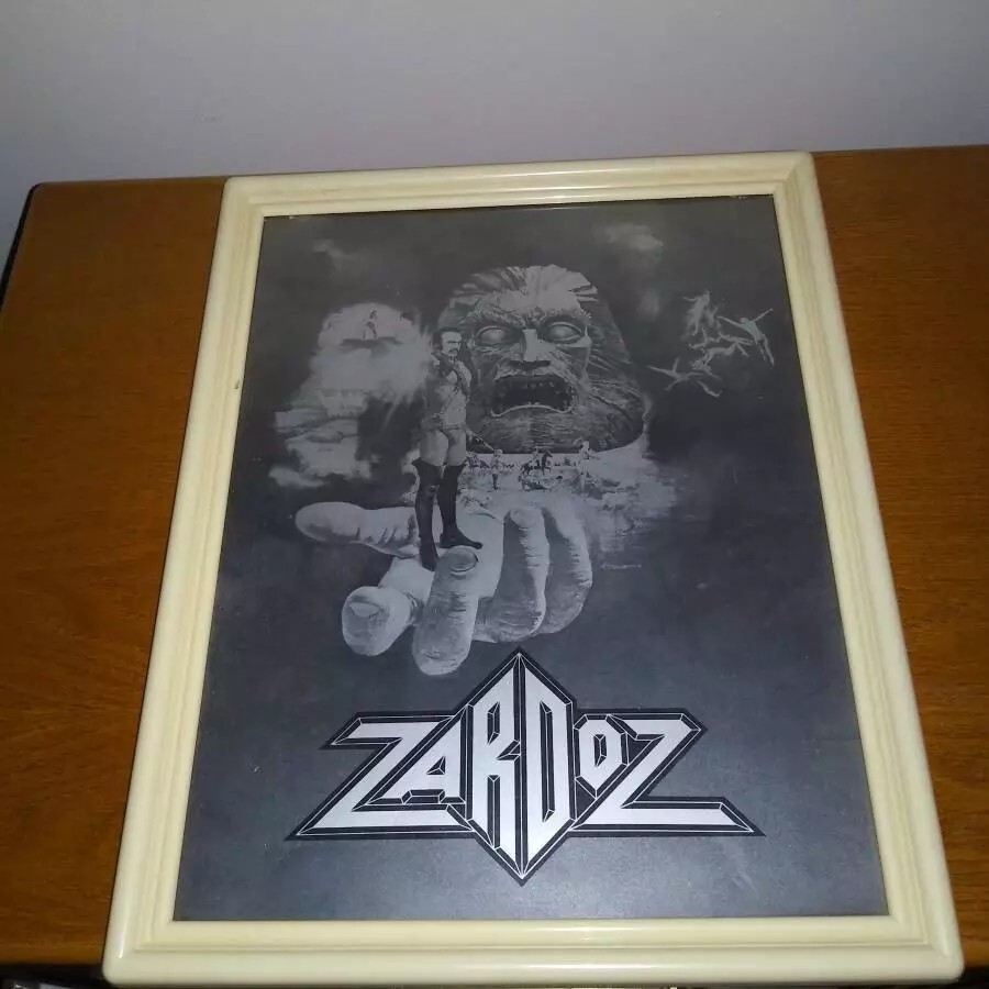 Zardoz Sean Connery R.I.P Movie Cast Bill Poster Board Rare in Frame from 1974