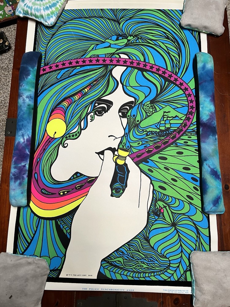 1970 Original Acid Queen by Tom Gatz Blacklight Poster-image