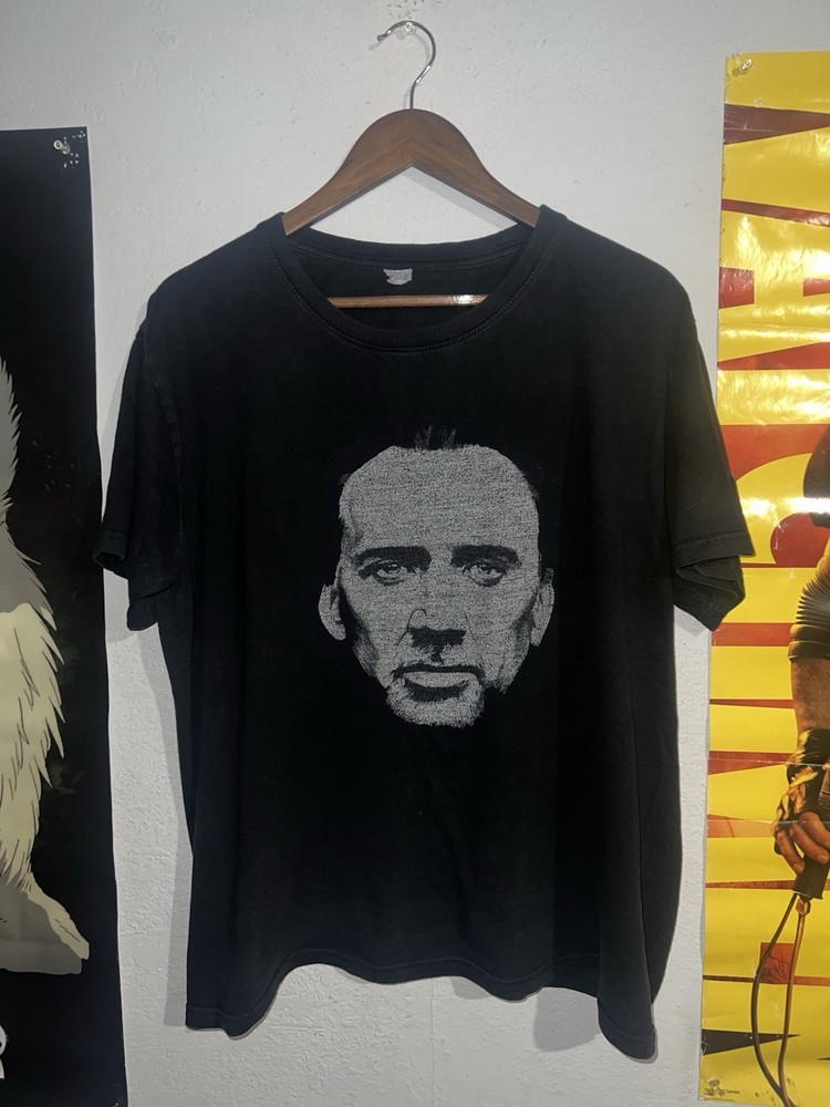 Vtg 90s Face Off Nicholas Cage Horror Movie Film Promo Shirt XL RARE Nick Mandy