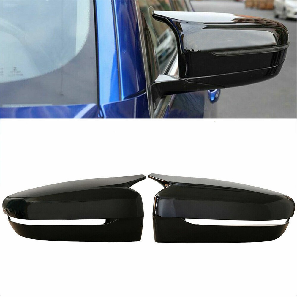 51168492897 Gloss Black M Style Side Mirror Cover Caps for BMW 5 Series G30 G11