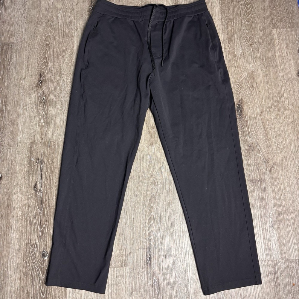 Public Rec Pants Mens 34x28 Black All Day Everyday Casual Preppy Stretch Logo