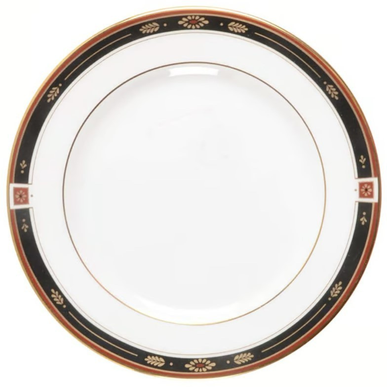 Lenox Regency Black Set of 4 Bread Plates 6.25