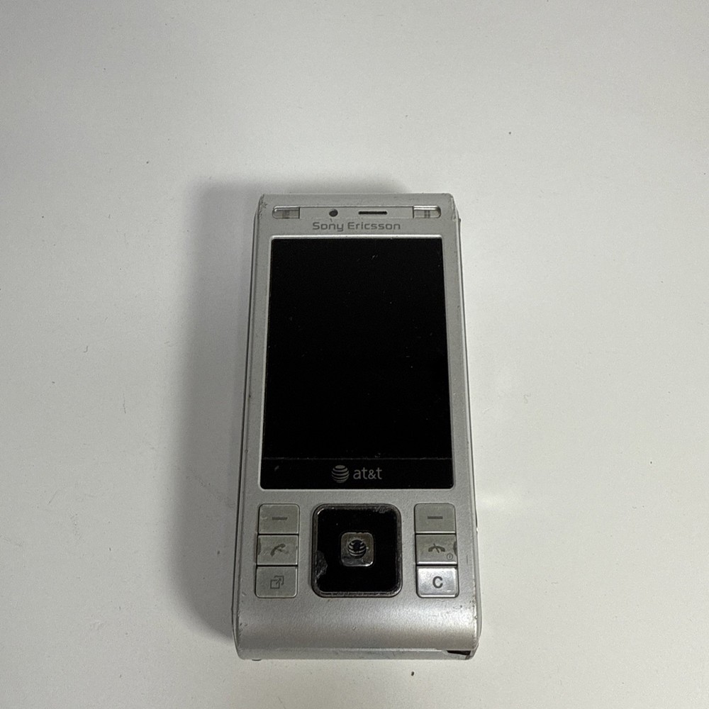 Sony Ericsson Cyber-shot C905a Silver (AT&T) Cell Phone Rare