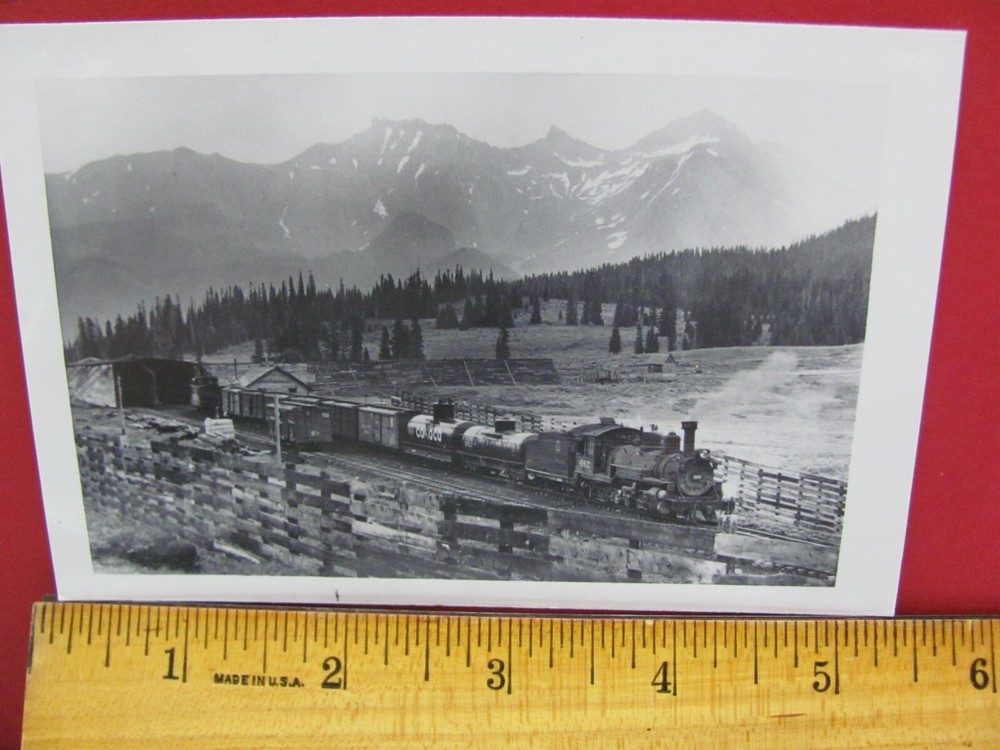 Denver & Rio Grande Western Railroad Locomotive #462 Photo Colorado 1940'S