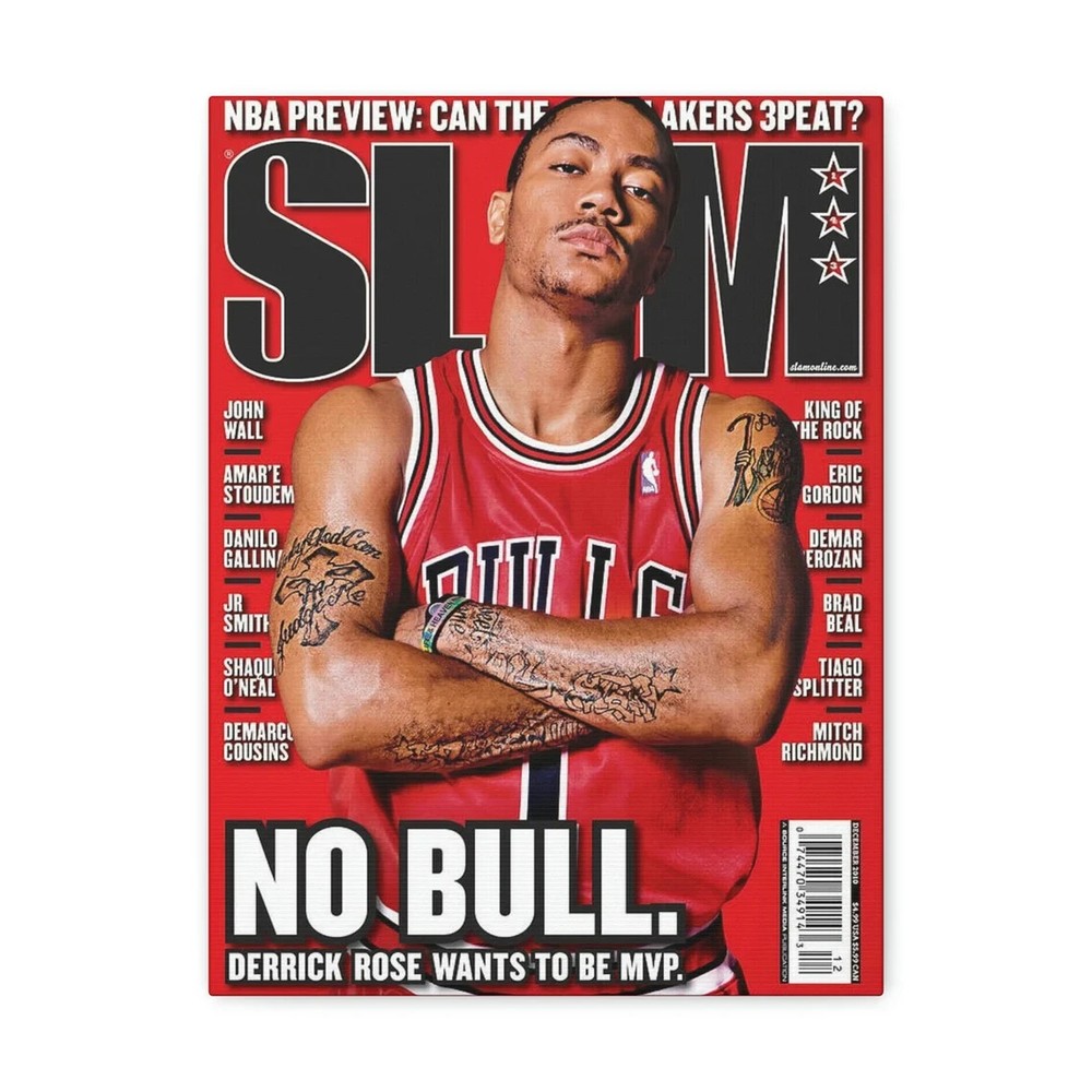 Derrick Rose Chicago Bulls NBA Slam Cover Poster