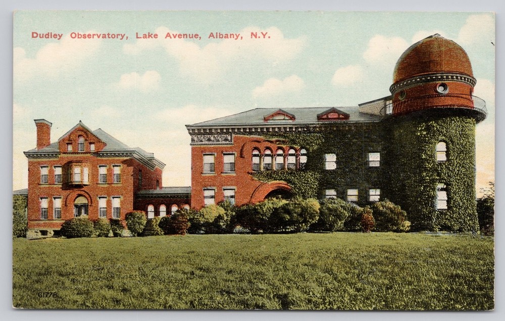 Dudley Observatory Albany NY Postcard P&C Superior Quality Lake Avenue Vintage