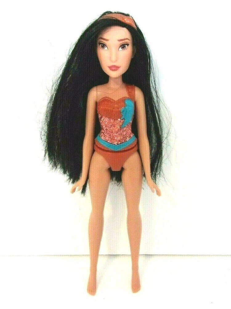 Muñeca de juguete Hasbro niñas Disney Pocahontas princesa DESNUDA ojos marrones edad 3 años en adelante