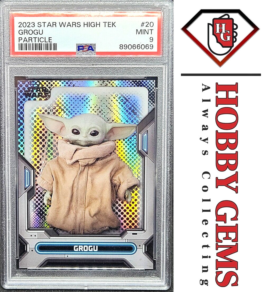 GROGU PSA 9 2023 Topps Star Wars High Tek Particle #20