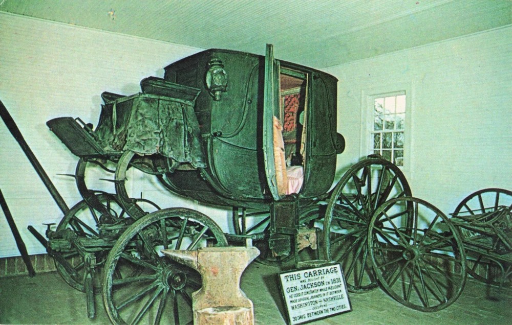 Carriage at The Hermitage, Andrew Jackson Home - Nashville Tennessee TN Postcard