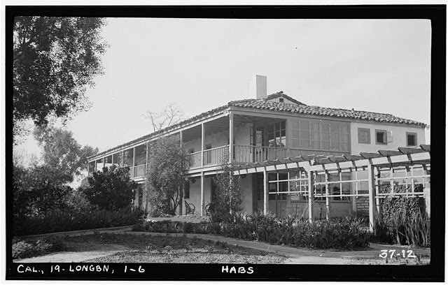 Long Beach CA Casa de los Cerritos 1934 Historic American Buildings Survey