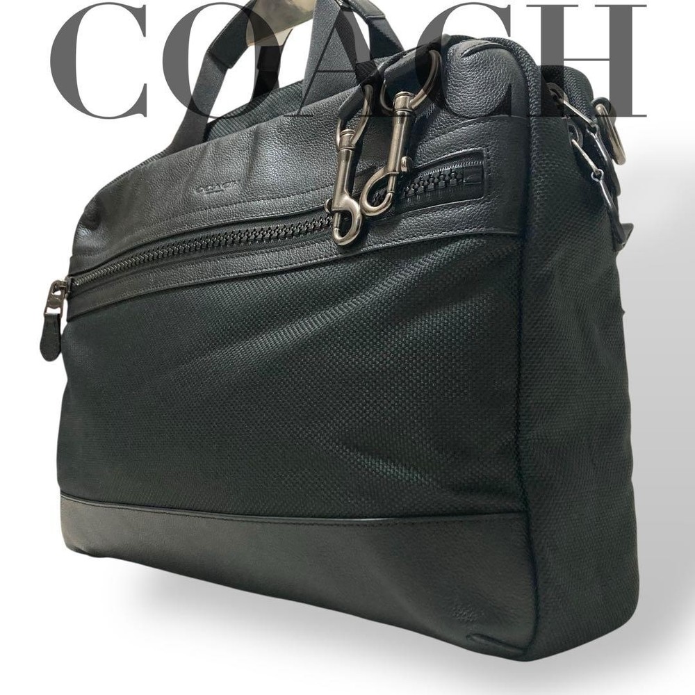 Coach Black Convertible 3-Way Business Bag - Shoulder Backpack Tote