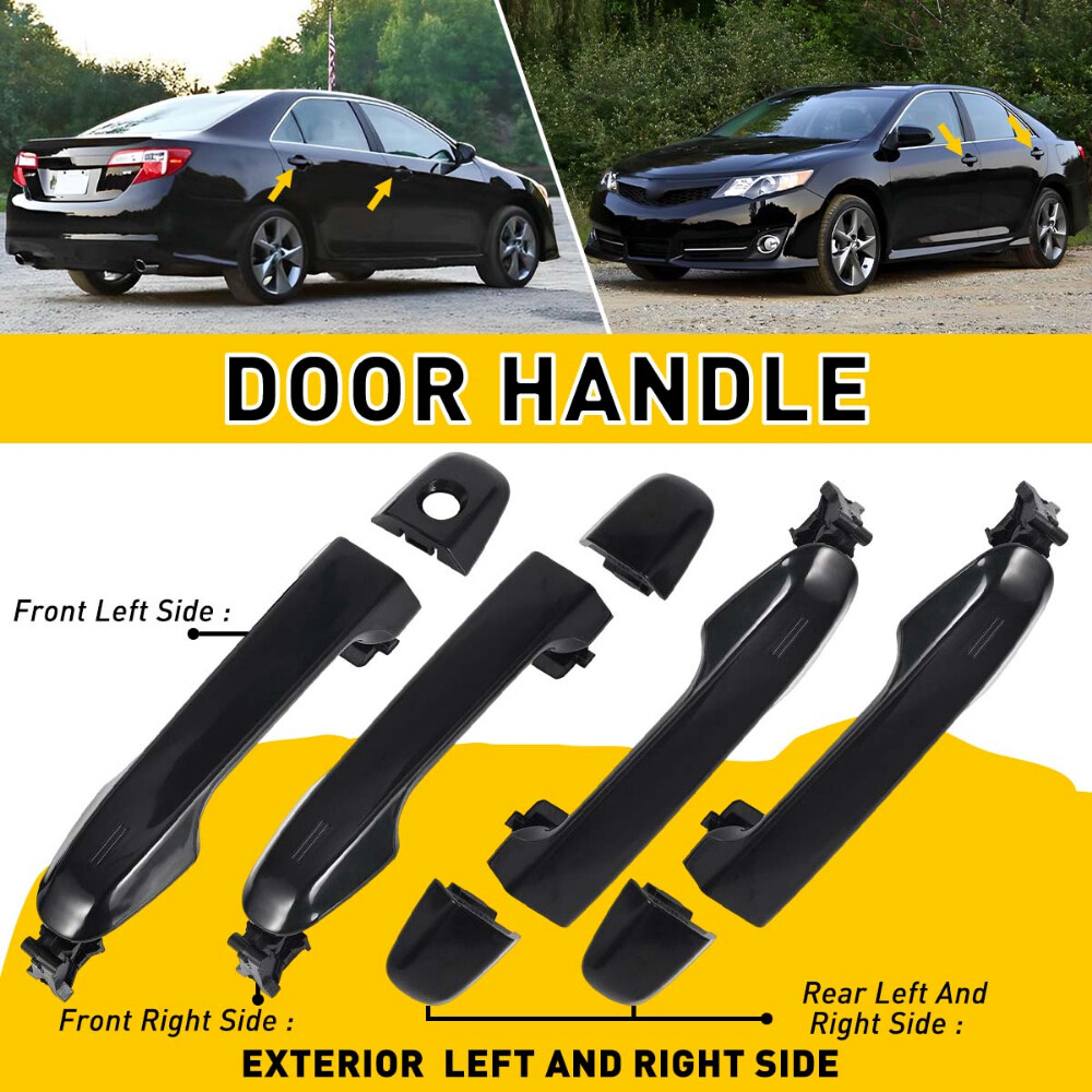 Door Handle Outside Front / Rear Left Right Side fits 97-01 12-17 Toyota Camry