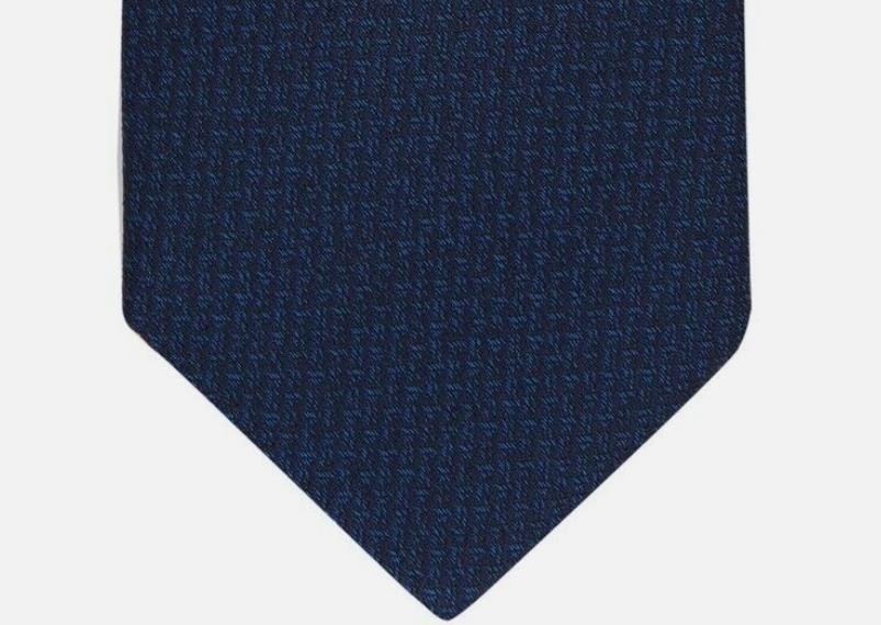 Bar III Mens Lark Solid Navy Tie Necktie 2 1/2