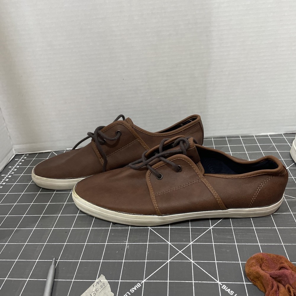 Aldo Mens Leather Lace up casual Dock Shoes 9 1/2