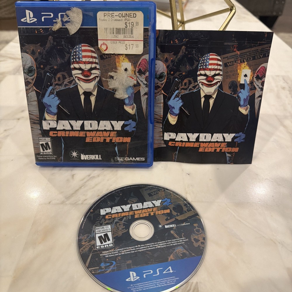 Payday 2 Crimewave Edition PS4 Complete CIB Tested Authentic