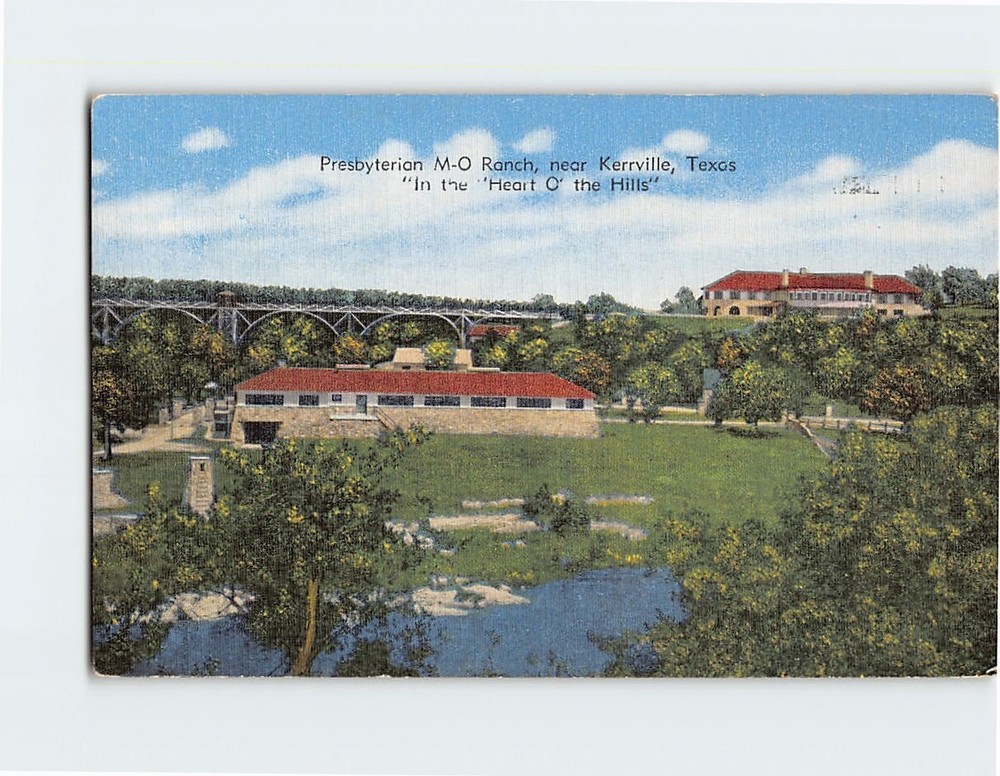 Postcard Presbyterian M-O Ranch near Kerrville Texas USA