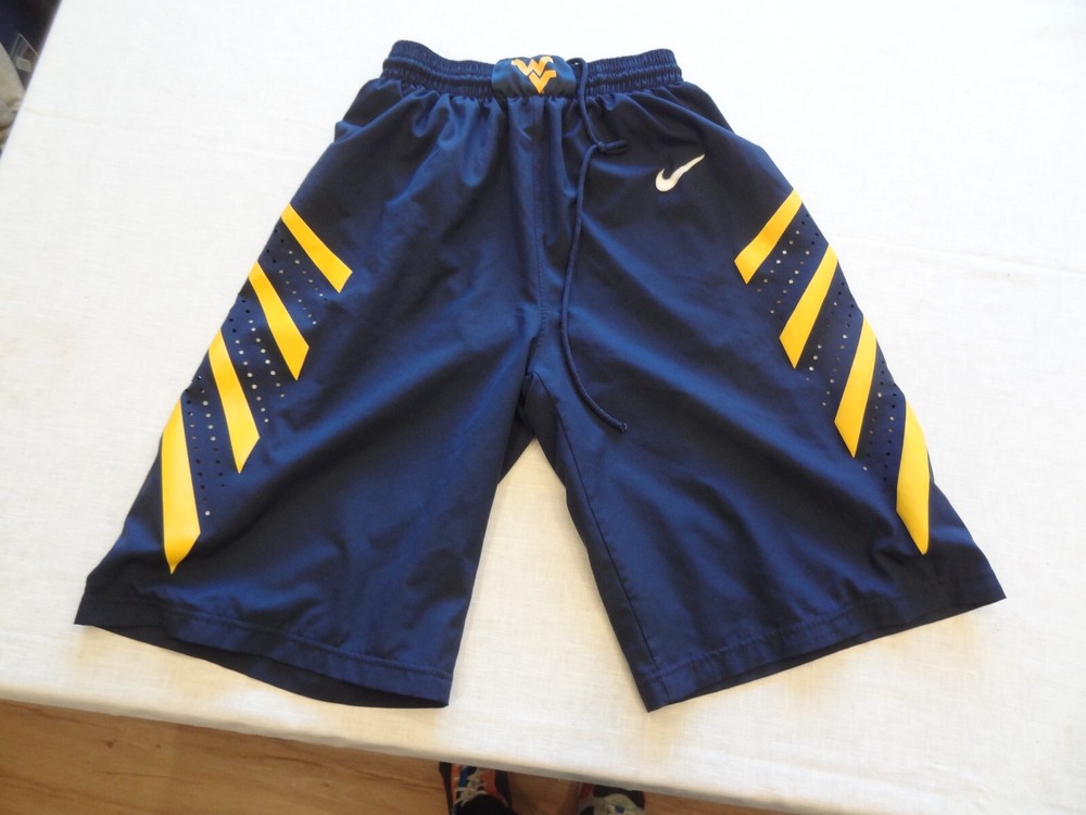 2021 Nike University West Virginia WVU Mountaineers NCAA Basketball Shorts Small