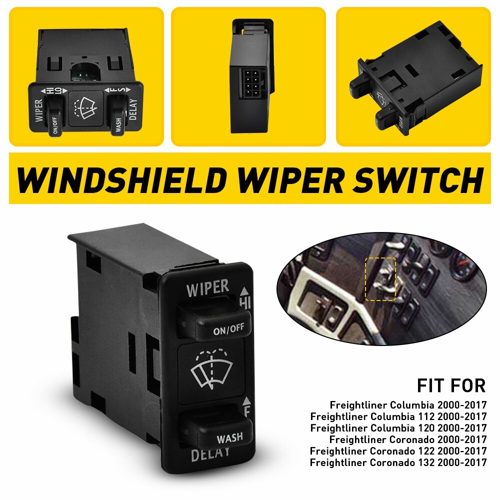 Wiper Switch Control 8PIN for Freightliner Coronado 122 132 2000-2017 Models