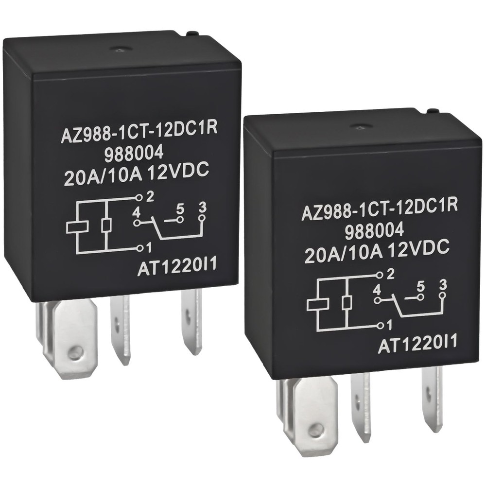 (Pack of 2) Fuel Pump Relay Replace Part for 4671168E 72472M - 12VDC, 20/10A,...