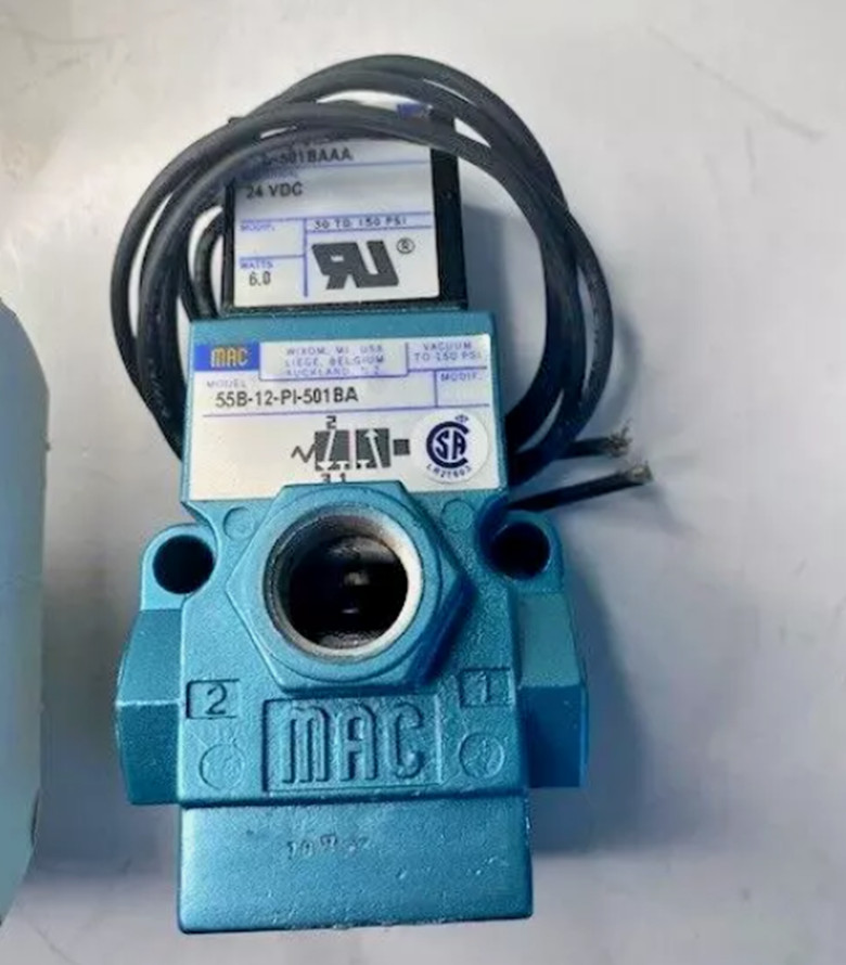 MAC 55B-12-PI-501BA 3-way 3/8-inch NPT 24VDC PID-501BAAA solenoid valve