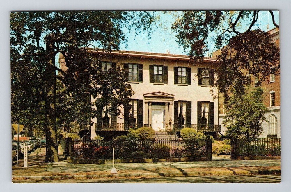 Savannah GA-Georgia, The Low House, Lafayette Square, Vintage Postcard