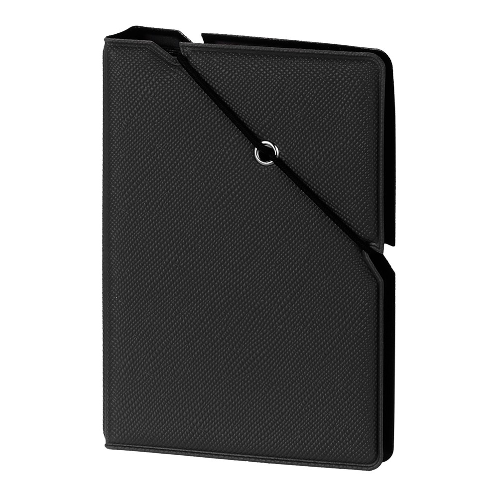 Mini Photo Album, 28 Pockets 2 x 3 Photo Album with Rubber Band Lock, Black